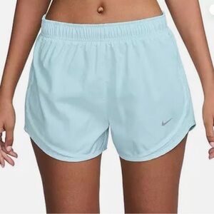 NWOT Nike Women's 3" Tempo Brief-Lined Running Shorts, Glacier Blue in sz Med